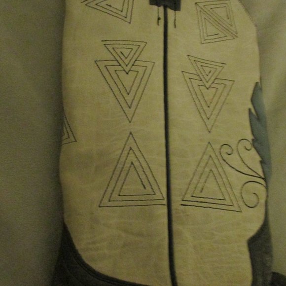 EIGHT SECOND ANGEL ~ COWGIRL WESTERN BOOTS ~ 6 ~ EMBROIDERY ~ LOGO ~ DISTRESSED - Picture 7 of 12